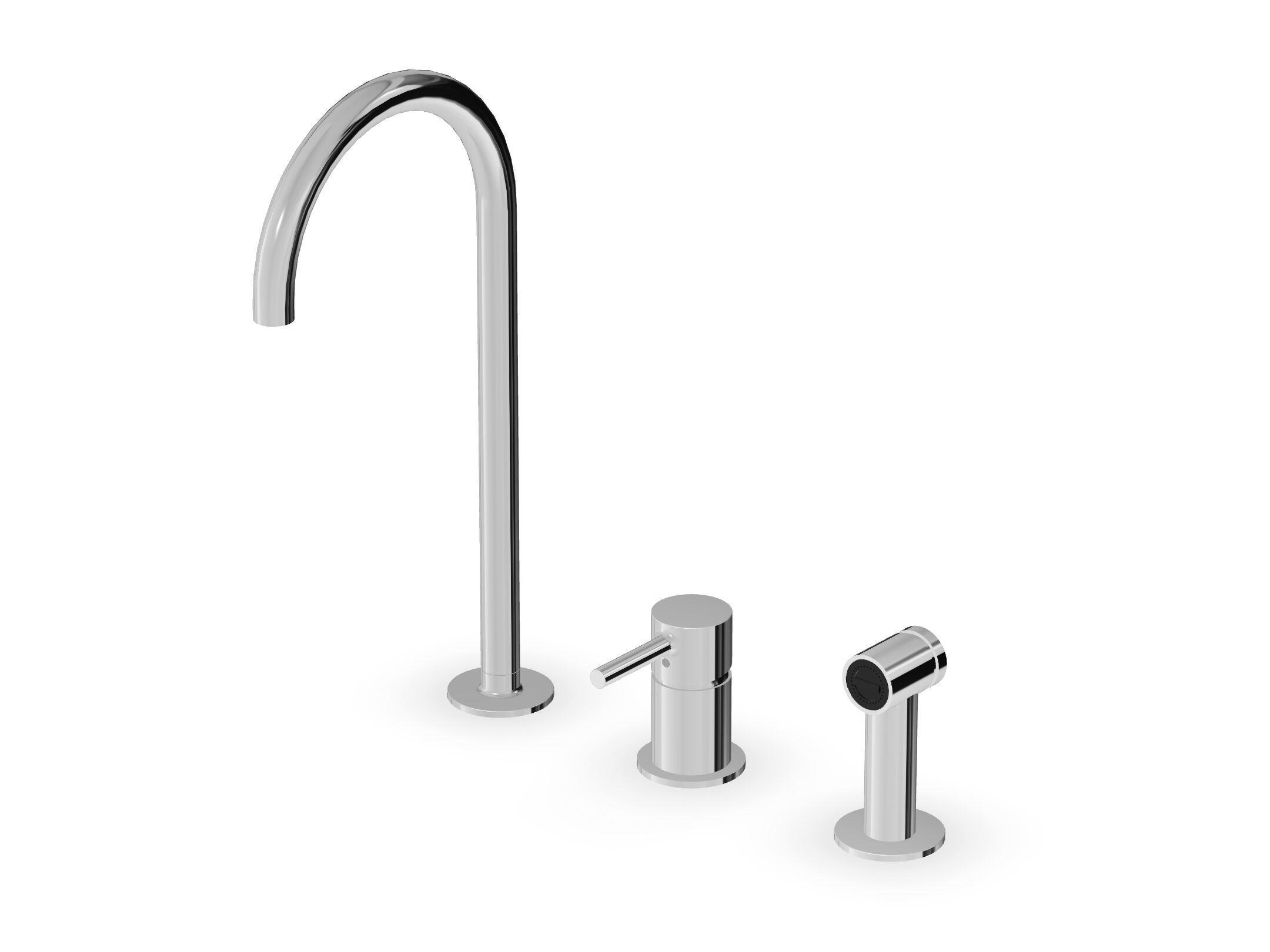 Смеситель для кухни на столешнице со съемным ручным душем Zucchetti Pan S ARCH-00103776 - Вид №1