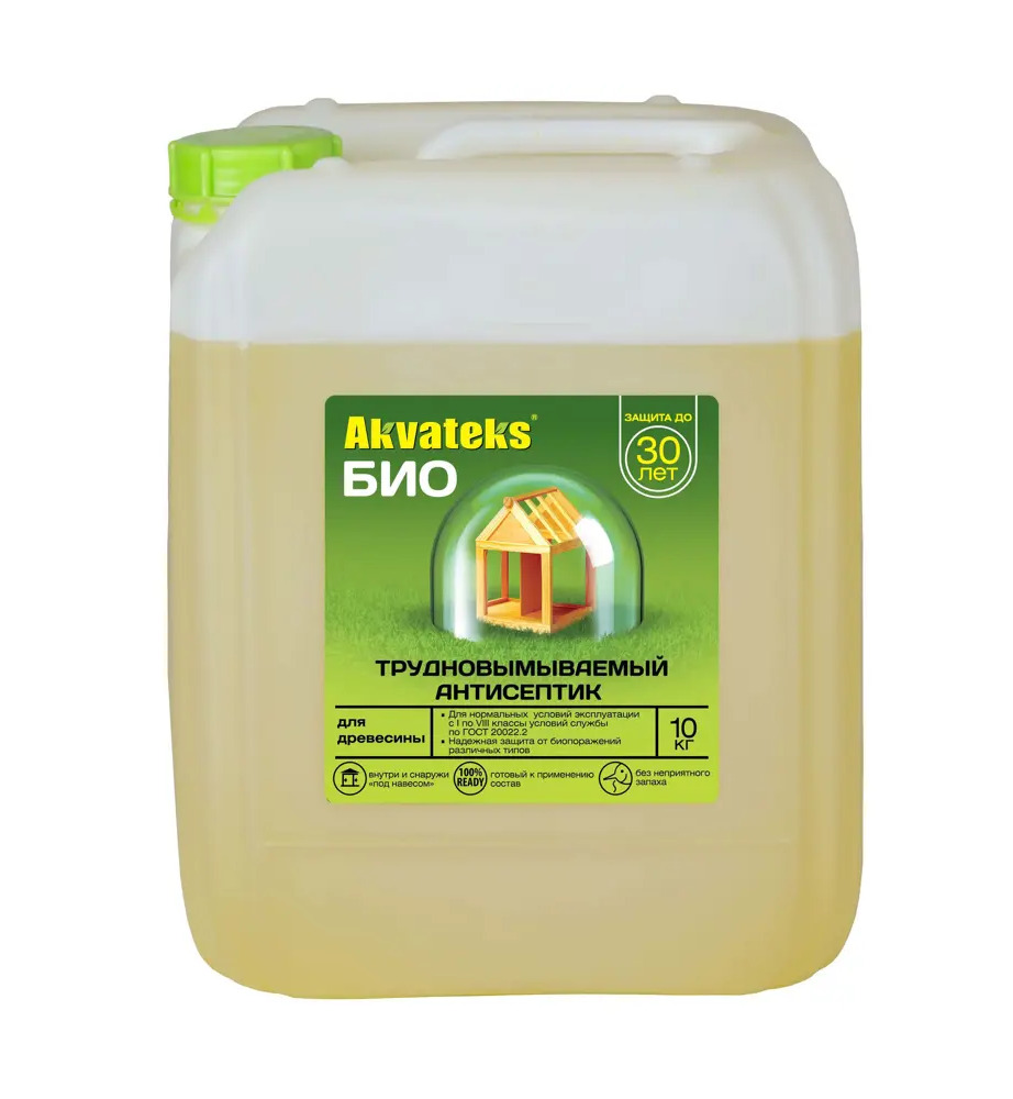 АКВАТЕКС БИО - Антисептик для древесины длительной защиты 10 кг 84600683
