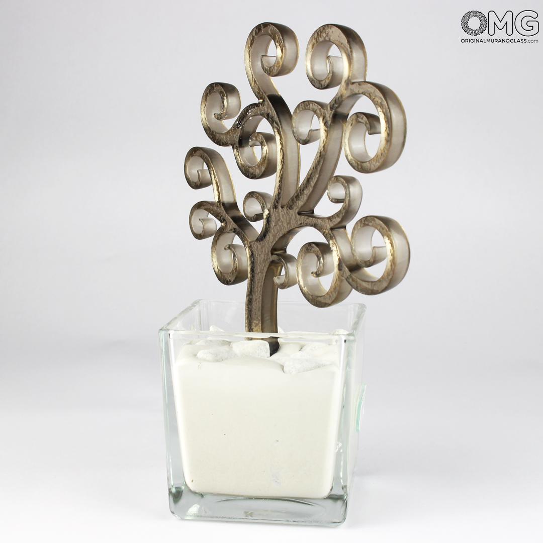3130 ORIGINALMURANOGLASS Ароматизатор Дерево Жизни - бронзовый - Original Murano Glass OMG 11 см  - Вид №1