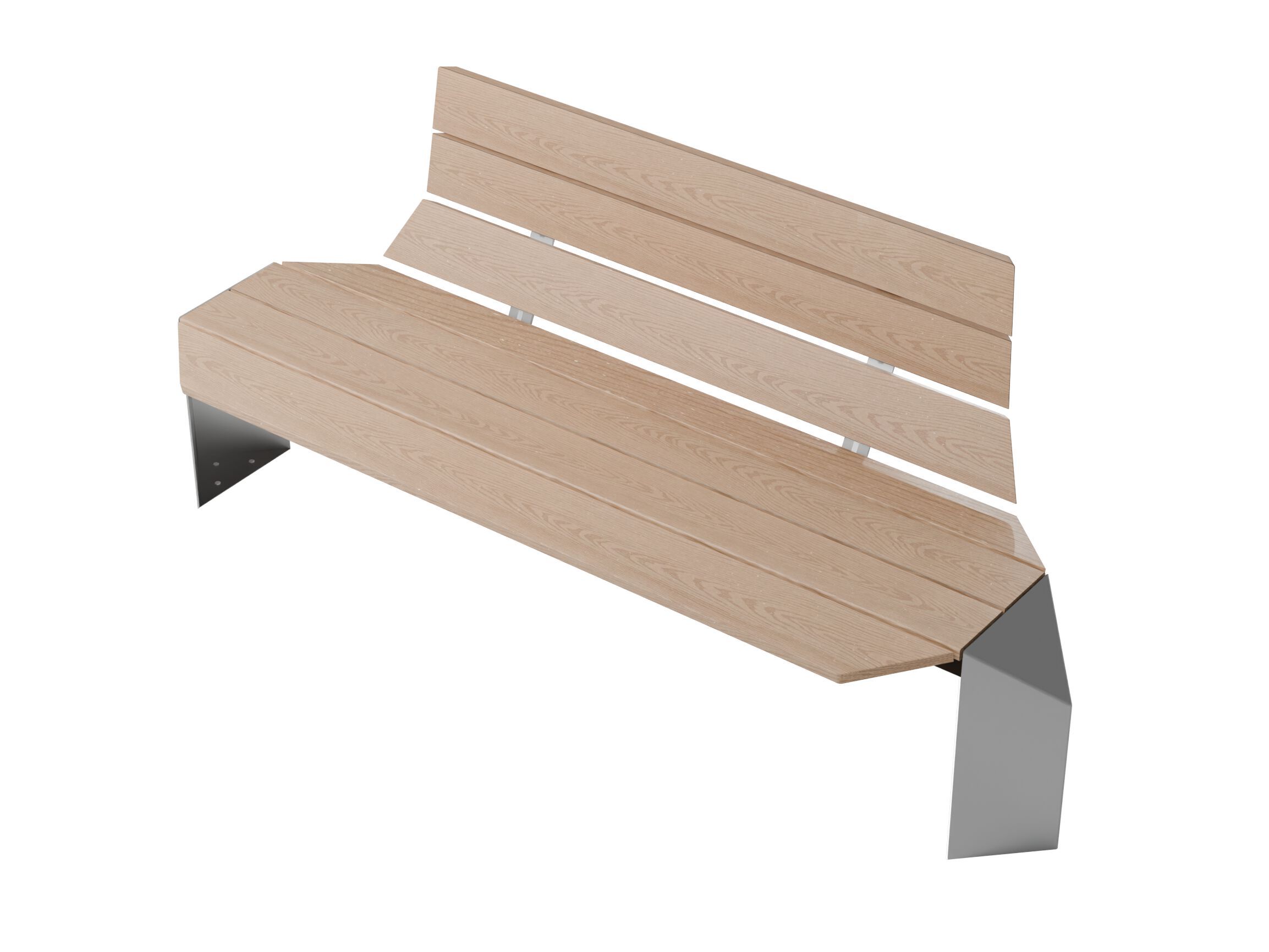 Скамья WPC со спинкой Studio Città киригами ARCH-00132353