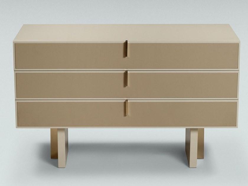 Paolo Castelli Лакированный комод из мдф и воловьей кожи Fine sun-id-1397979 - Вид №1