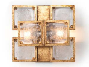 Светодиодные настенные светильники из металла и стекла