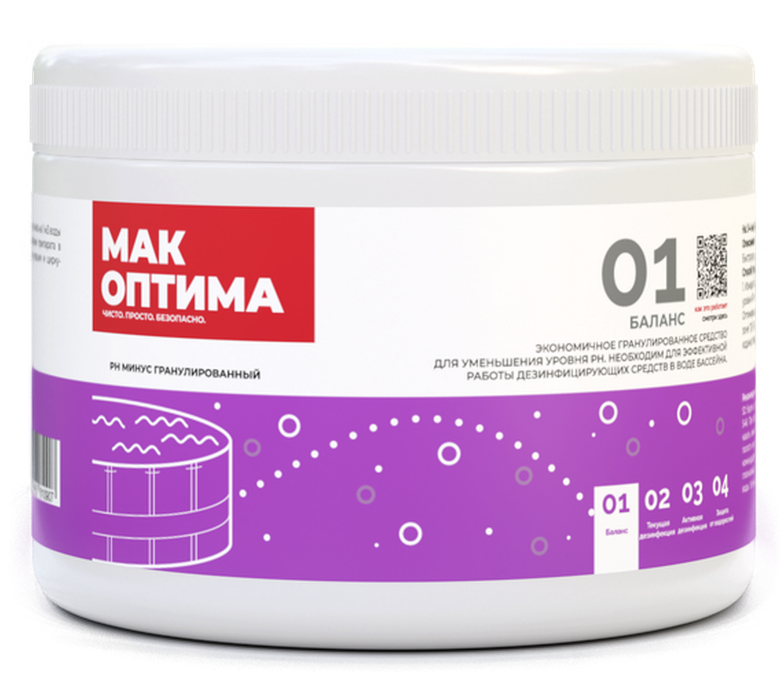 85222383 Регулятор уровня pH минус гранулированный 300 г STLM-0059963 МАК ОПТИМА 