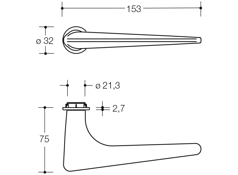 250PBMX02130 Свободно занятое множество HEWI Edition matt | Polyamid  - Вид №1