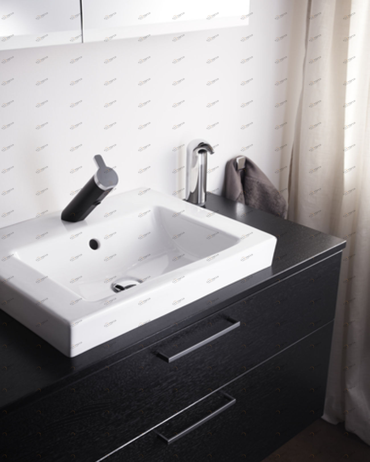 GB114551R101 Накладная раковина под столешницу  овальная Gustavsberg 