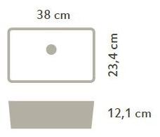Подвесная раковина настенная овальная Acquabella Slate белая sun-id-1360952 - Вид №4