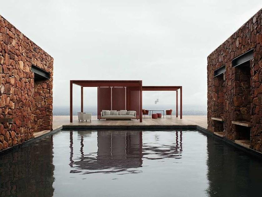 Paola Lenti Беседка из алюминия и дерева sun-id-1388684 - Вид №1