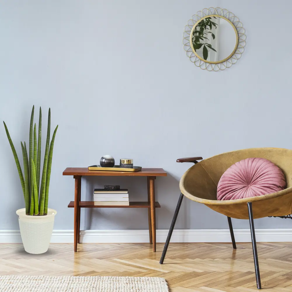 Ingreen Кашпо Ротанг для высоких растений с ручками 82101773 STLM-0018942 - Вид №4