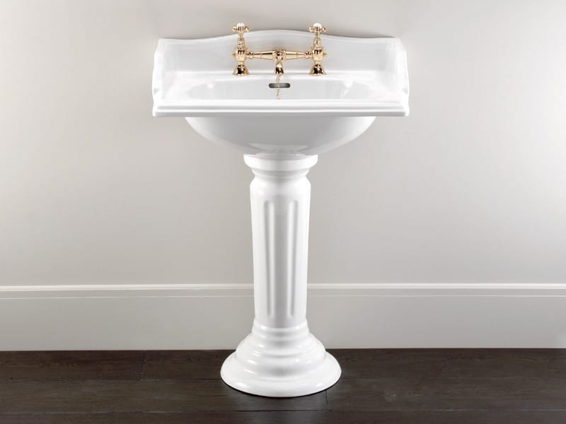 Прямоугольная фарфоровая раковина на колонне Devon&Devon Кембридж ARCH-00069385