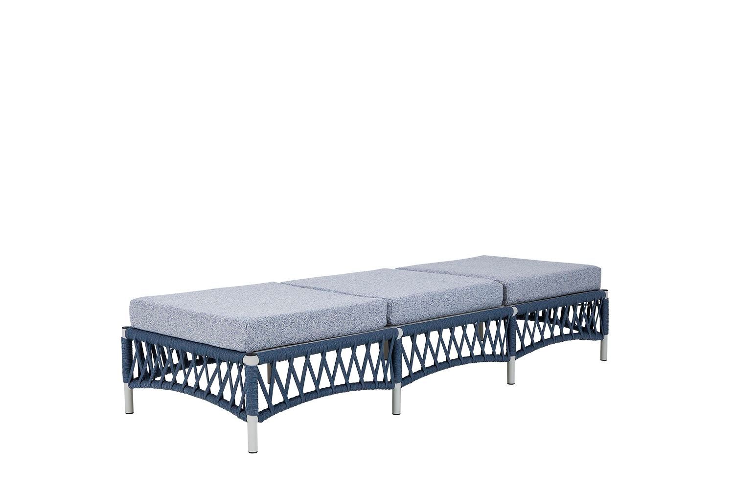 Тканевая откидная Садовая кровать с металлическим основанием и веревкой Rever Канны ARCH-00036426 - Вид №1