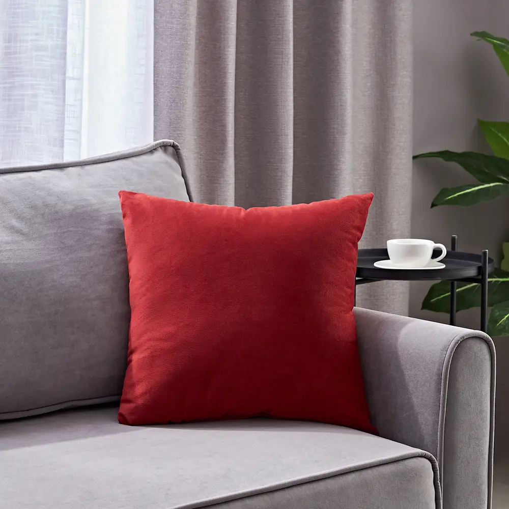 Декор-подушка Inspire Tony в терракотовом бархате 45×45 см 88039339 STLM-1457067 - Вид №3