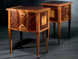 Carpanelli Прикроватная тумбочка из бриара с ящиками Sissi