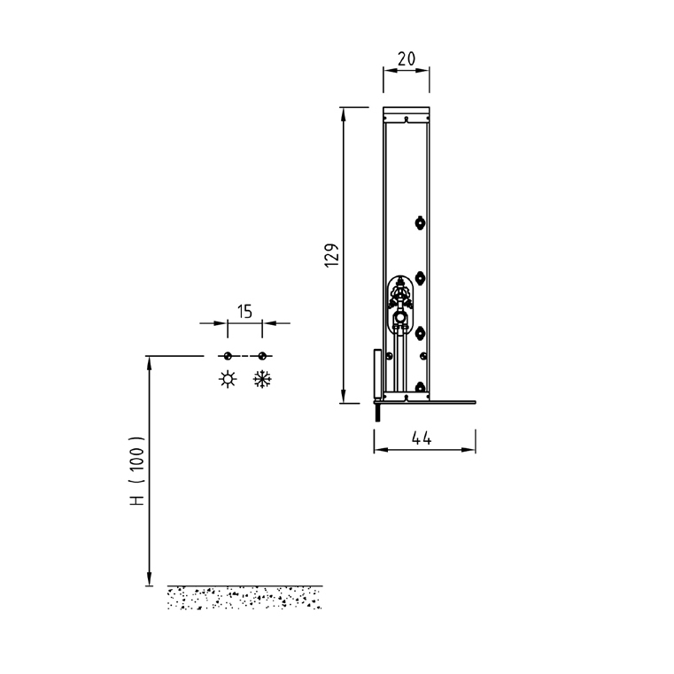 KR2000A40 Rigal Сollection колонная стойка  Samo 42728 - Вид №2