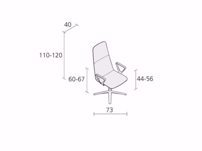 Поворотный стул с регулируемой высотой Alias ARCH-00116087 - Вид №3