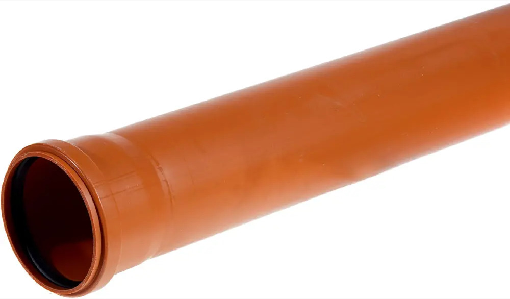 Наружная канализационная труба Santreyd SN4 110x1000 мм с раструбом 10294620