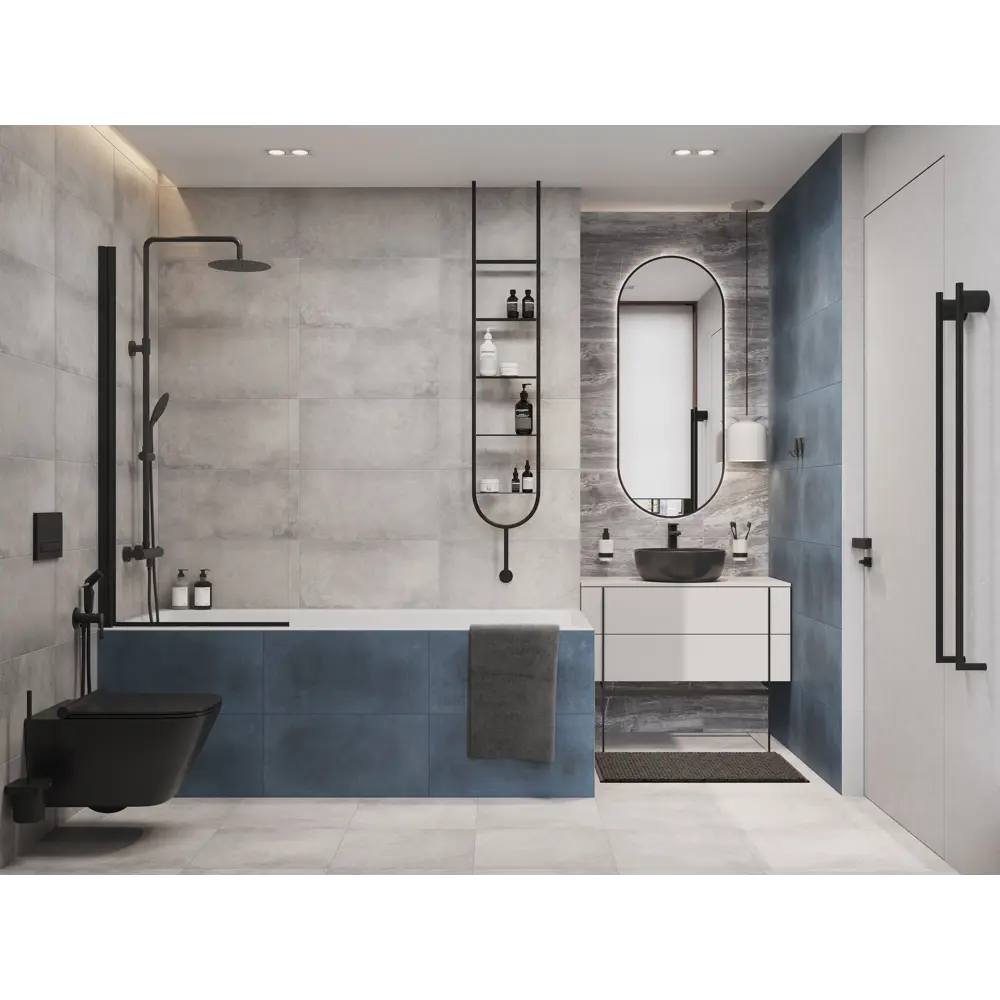 Плитка настенная KREAFORTA Cascada 29.8x59.8 см 1.425 м² матовая цвет серый 89440752 STLM-2084663 - Вид №4