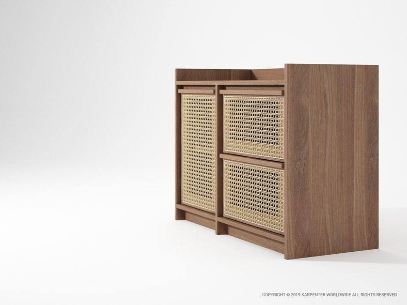 KARPENTER Комод из массива дерева и ротанга Roots Rt08-o - Вид №7