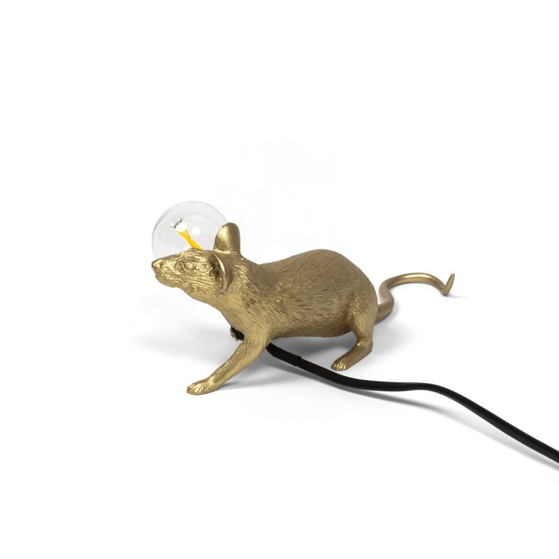 Настольная лампа 8,1х6,2 см золотая Mouse Lamp Gold Lop 15072 GLD SELETTI ЖИВОТНЫЕ, МЫШЬ 00-3882459 Золото  - Вид №8