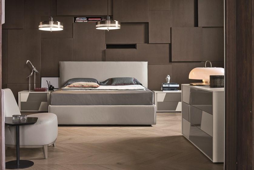 Gruppo Tomasella Кровать двуспальная с обивкой кожей sun-id-1365817 - Вид №3