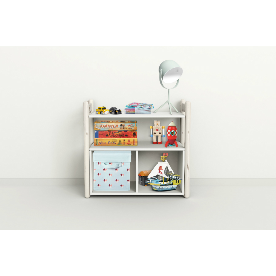 Гарнитур Mini A, 1 полка и 1 книжный шкаф, белый, искусственно состаренный Flexa 812620390 - Вид №2