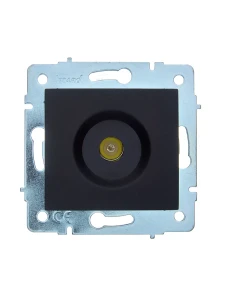 ASTI Розетка ТВ оконечная чёрный бархат механизм