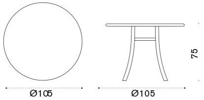 Ethimo Садовый круглый стол из стали Elisir sun-id-1491763 - Вид №2