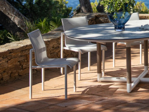 Алюминиевый штабелируемый садовый стул