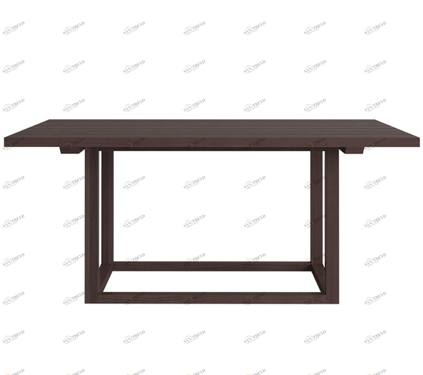 Обеденный стол деревянный коричневый 180 см N1 Palermo FURNITERA  120356 Коричневый 