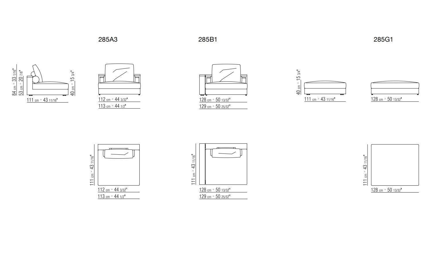 Ткань сад диван с алюминиевой основой Flexform Freeport ARCH-00078399 - Вид №4