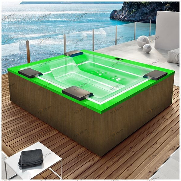 Бассейн Gruppo Treesse Zen SPA-V202H-PL-ZE прямоугольный spa с гидромассажем аэромассажем встроенный зеленый SPAV202HPLZE