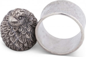 10654397 Vagabond House Набор колец для салфеток Vagabond House Перепел 6см, олово, 2шт Олово