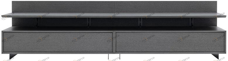 HC28 Cosmo Низкомодульная тумба под ТВ из фанерованной древесины Rhythm 52c009