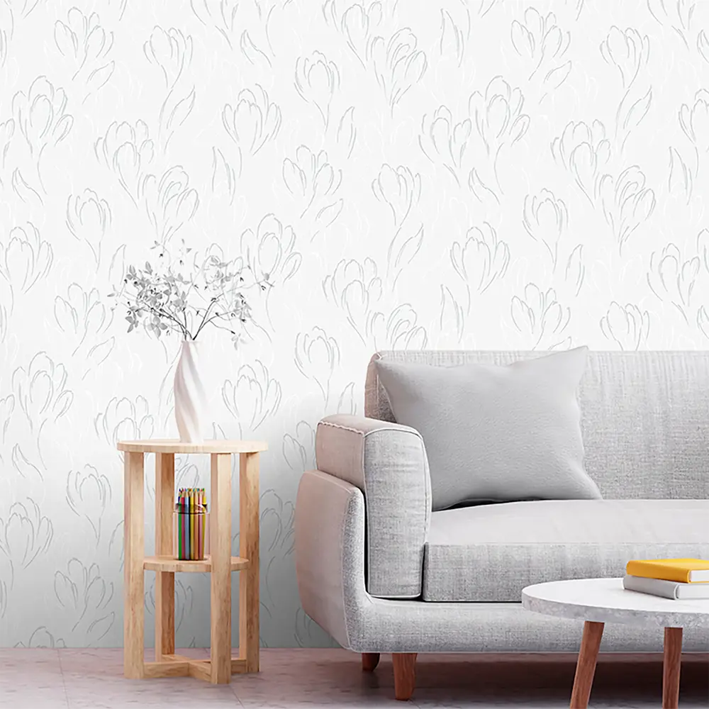 Обои флизелиновые Anturage Valery белые 1.06 м 167200-91 Valeri STLM-2189209 - Вид №2