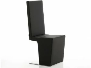 Billiani Мягкое кресло из кожи с высокой спинкой Inka steel