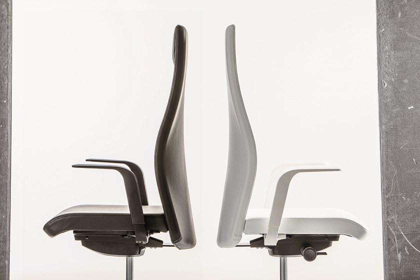 Luxy Кожаное кресло руководителя с подлокотниками на колесиках Smartoffice 4ofdi06, 4ofdi08, 4ofdi54, 4ofdi56  - Вид №3