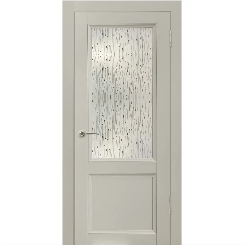Комплект двери Рондо со стеклом 70x200 см Hardflex цвет серый жемчуг с добором 100 мм 89431199 STLM-2007890 МАРИО РИОЛИ 