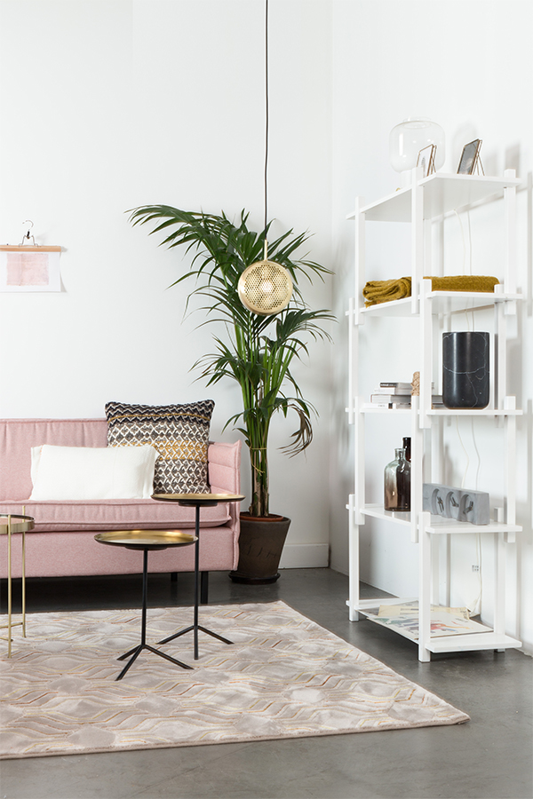 Лампа подвесная Gringo Flat, золотая Zuiver 5300119 - Вид №1