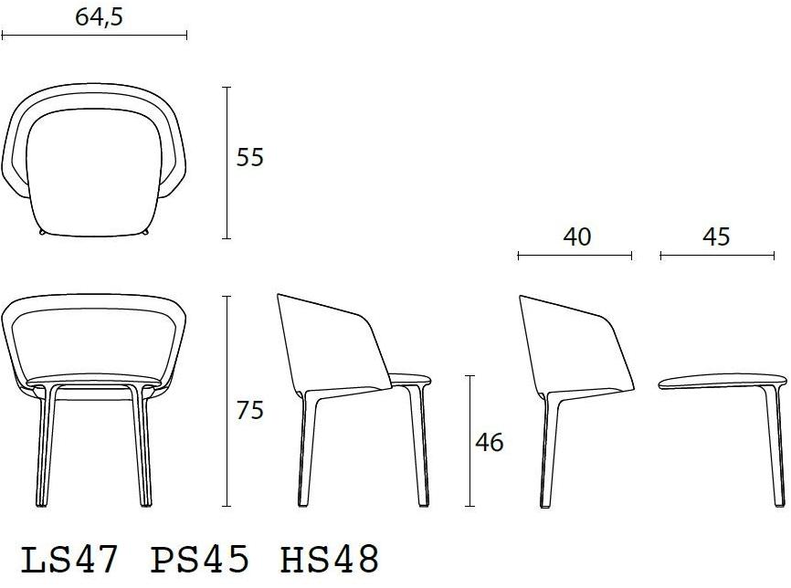 Casamania & Horm Мягкое кресло из ткани или кожи с подлокотниками Lepel sun-id-1407888 - Вид №8