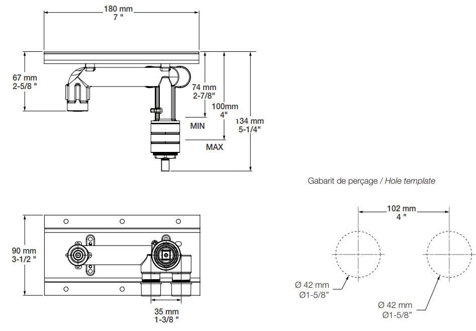 Встраиваемый корпус для смесителя BARIL ROU-8100-04 ARCH-00108366 - Вид №2