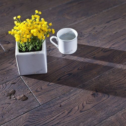 Массивная доска Parketoff Шале Дуб с брашью (Текстурированная) 300-1600х150 мм 2600300396