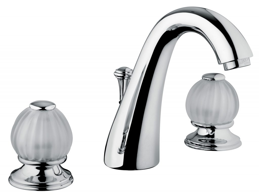 5501 Смеситель для раковины на три отверстия со сливным клапаном 1,1 / 4 ”. Bongio Rivoli