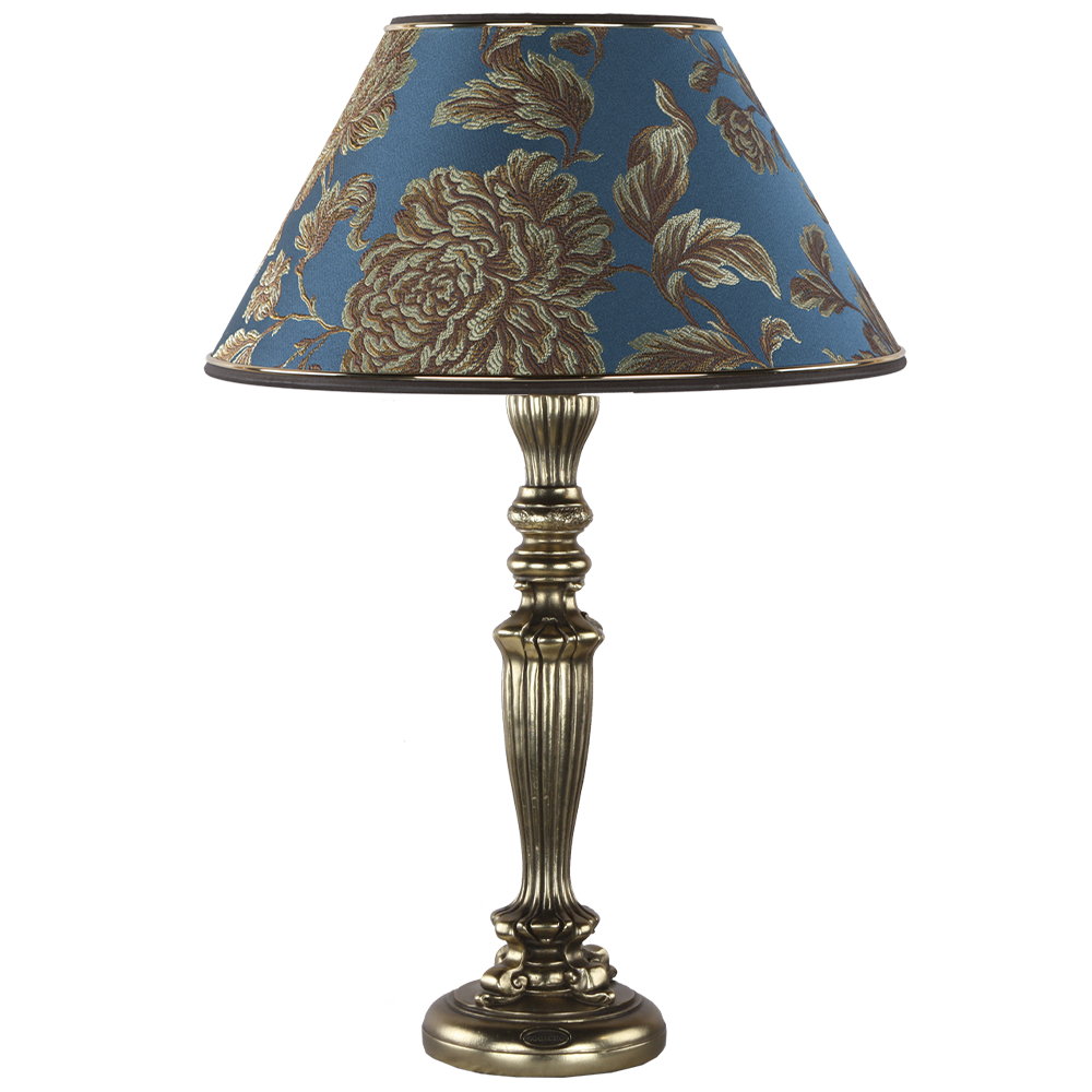 32116,34051 Настольная лампа Богемия Бронза Маргарита Голубая Лагуна BOGACHO 4627138247884, 4627138151631