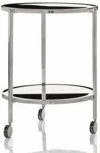 Magis Низкий алюминиевый журнальный столик на колесиках