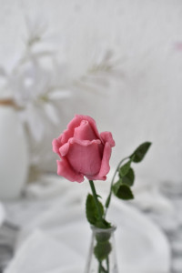 11384 Молд "Бутон розы цветущей S" силикон HobbyPage