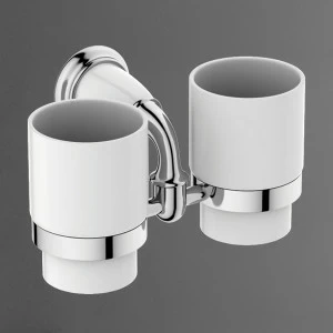 Держатель стакана настенный двойной ART&MAX BIANCHI AM-E-2602-D-Cr