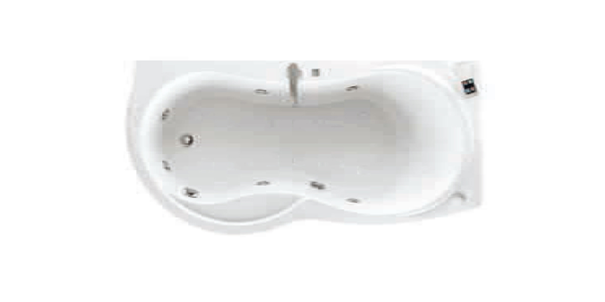 Ванна Hydromassage Novellini VENUS с набортным смесителем и боковой панелью VEN517070ODA1 - Вид №1