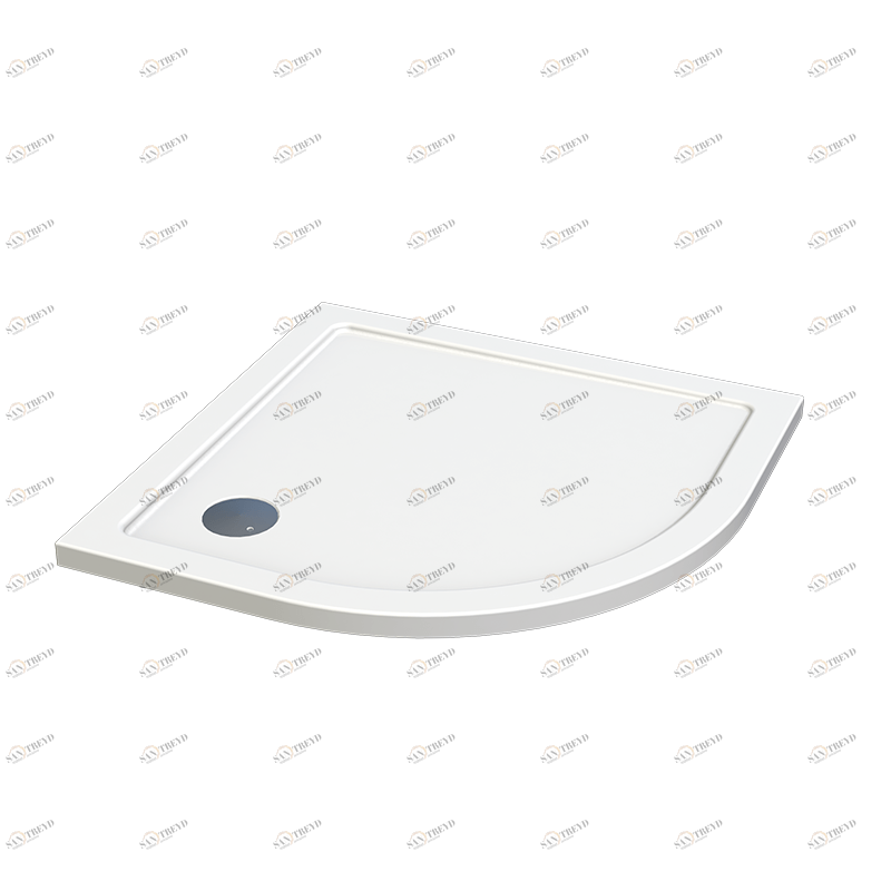 Поддон радиальный 900х900х40 из стеклокомпозита SMC Radomir A40 (с устройством слива) 111000150