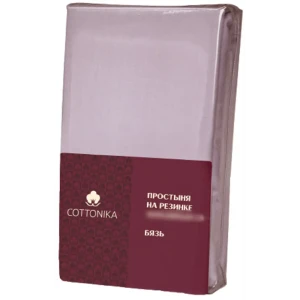 Простыня Cottonika Гамма А 200x200x20 см бязь на резинке черничный