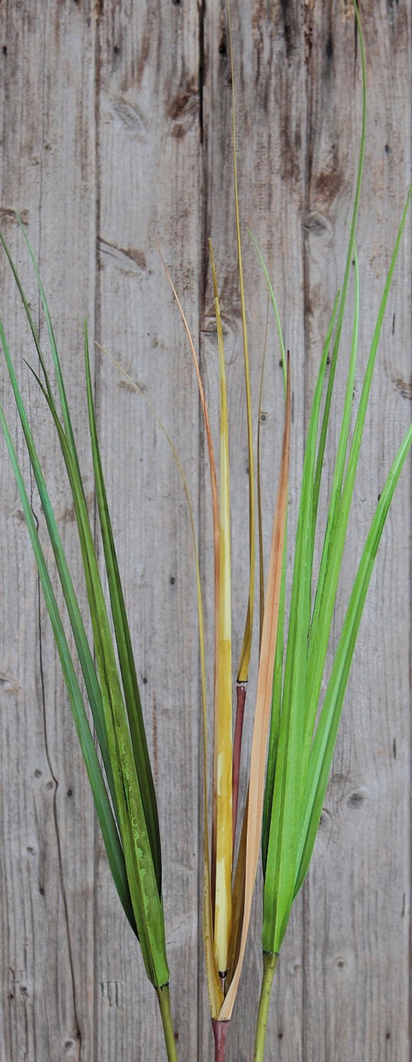 4538 860 a3 Ветка искусственной травы, 120см, зелено-коричневая H-andreas  - Вид №2