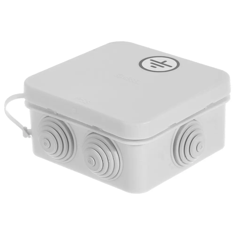 Распределительная коробка открытая Hegel 85х85х40 6 вводов IP55 цвет серый STLM-2025829